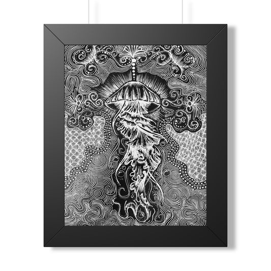 Moonlight Jellyfish — Framed Version
