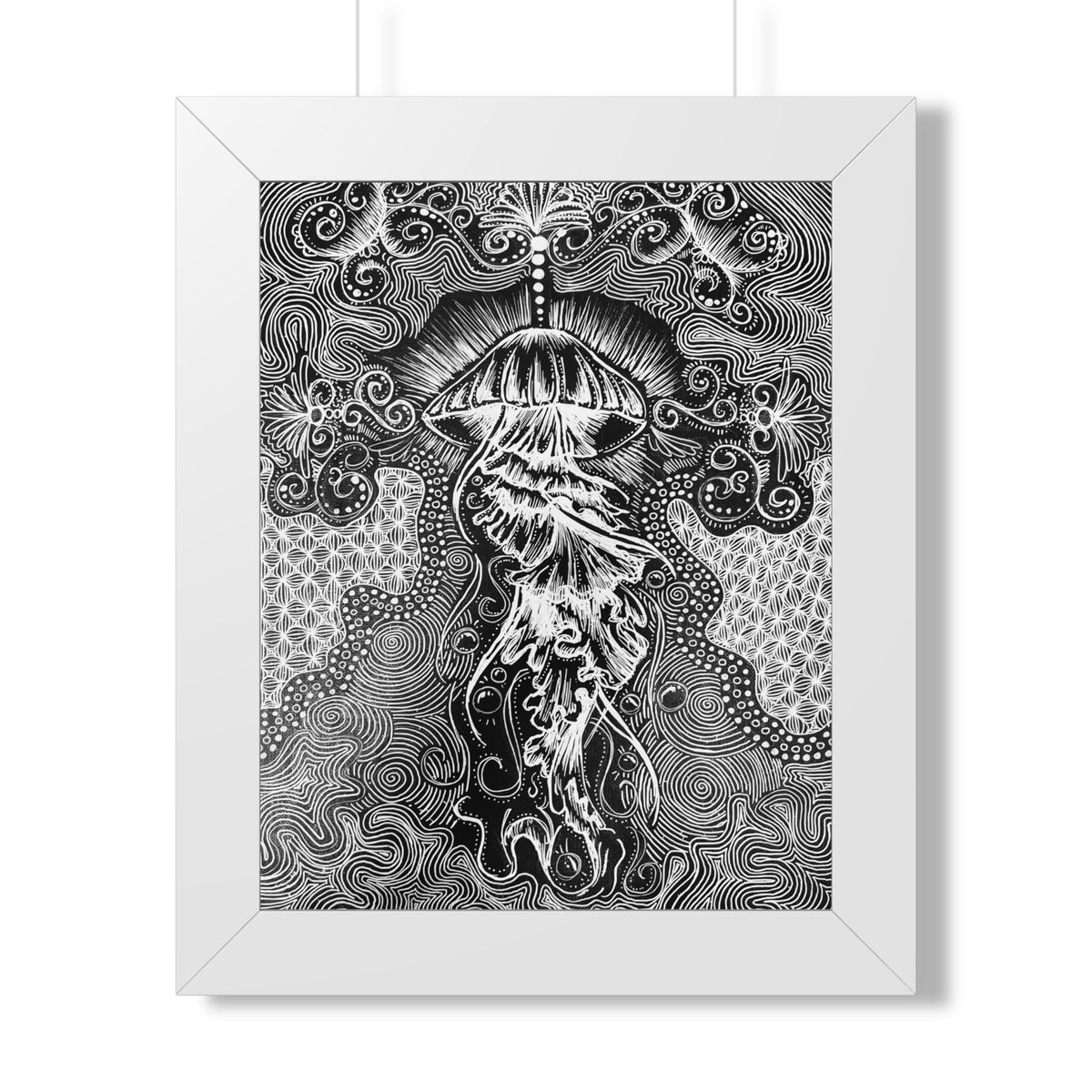 Moonlight Jellyfish — Framed Version