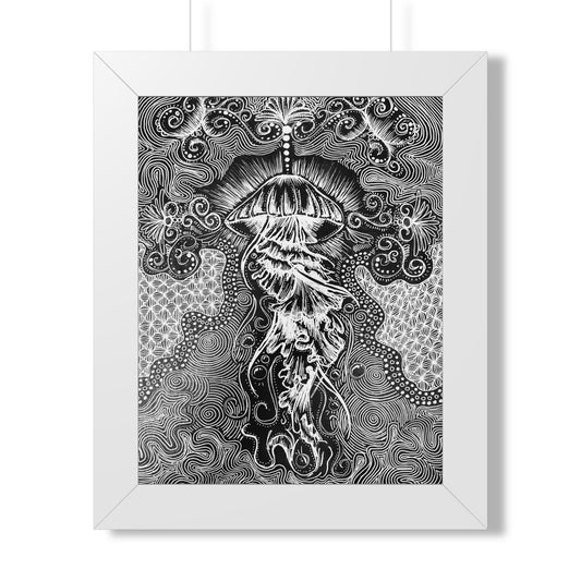 Moonlight Jellyfish — Framed Version