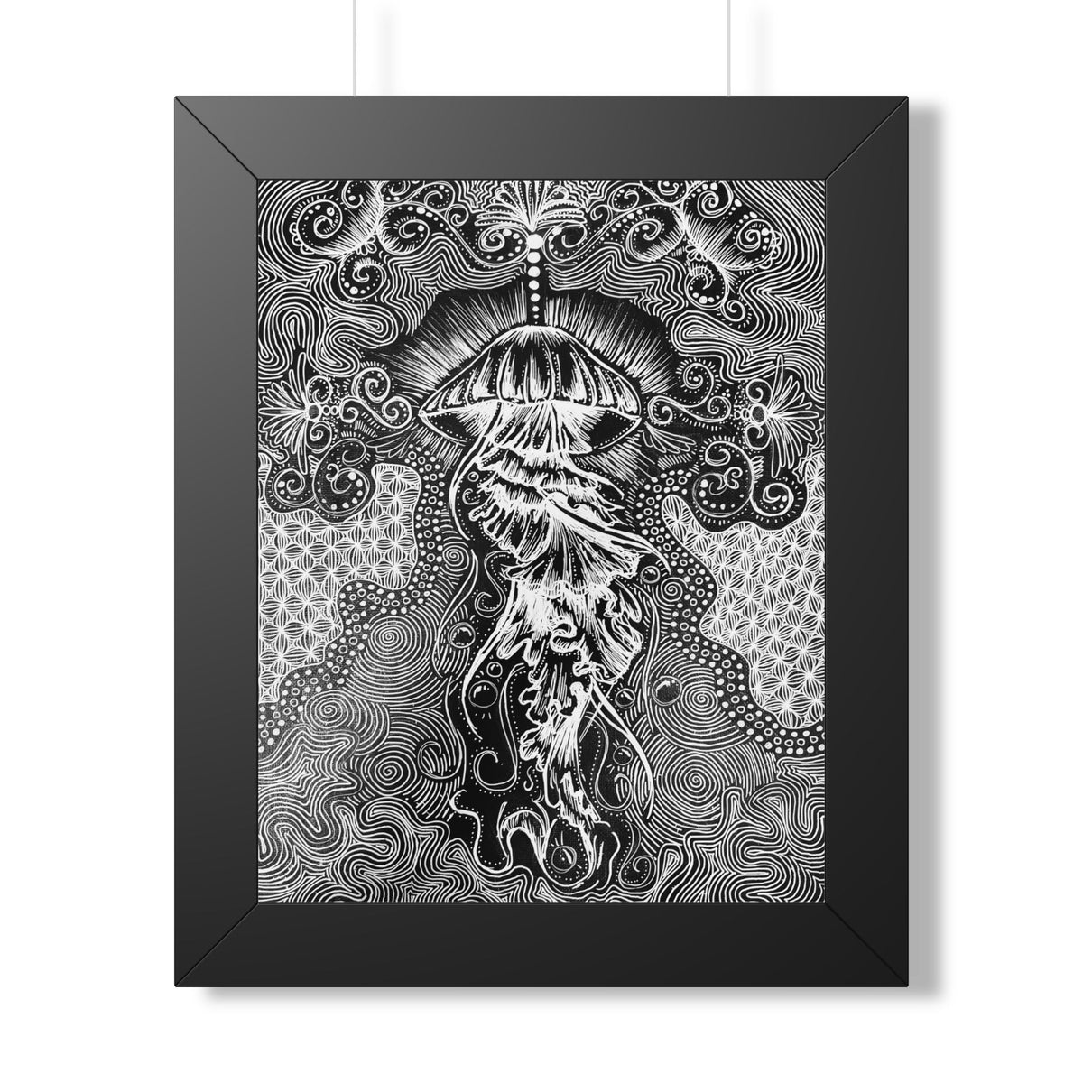 Moonlight Jellyfish — Framed Version